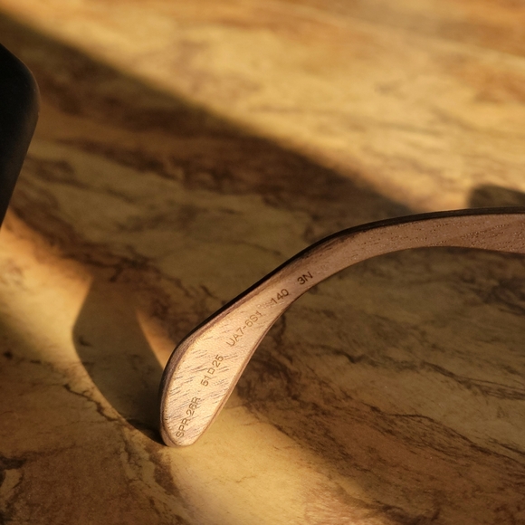 Vintage Prada Sunglasses with leather accent Y2K - Picture 7 of 8